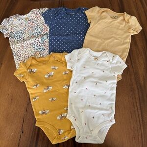 Carter’s Assorted Kids One Pieces Set of 5 - Size 6M